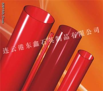 Red quartz glass tube