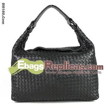 Bottega Veneta Handbags Bottega Veneta Woven Top Handle Bag Black 8001