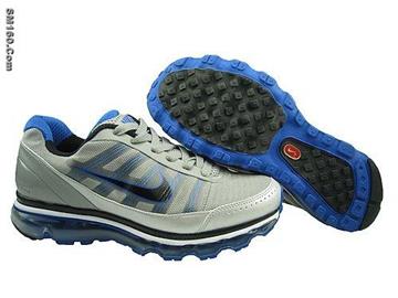 Mens Nike airmax 2009 new shoes grey and blue --FreeSHIPPING
