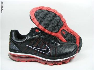 Nike airmax 2009 men shoes black and red--FREE SHIPPING