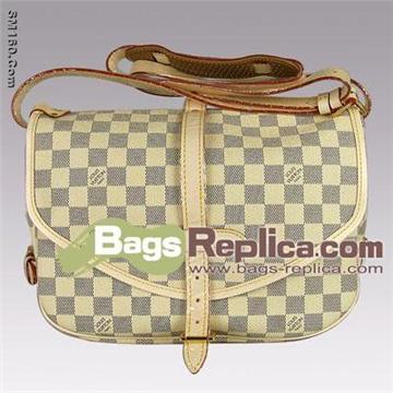 Louis Vuitton Damier Azur Canvas Saumur N48202