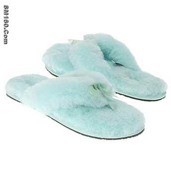 cheap ugg blue fluff flip sandals 5304