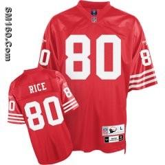 cheap Wholesale Mitchell&Ness San Francisco 49ers #80 Jerry Rice Red