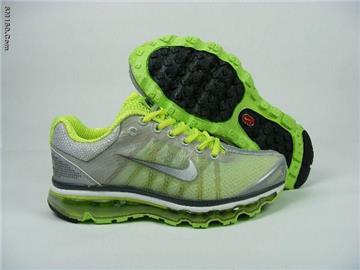 wholesale NK women shoes airmax 2009 white and green--FREE SHIPPING
