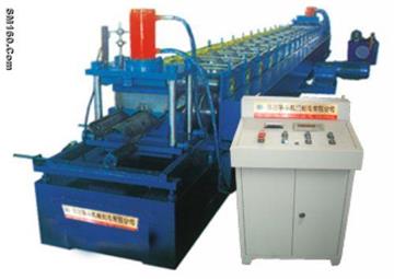           High-speed guardrail plate equipment