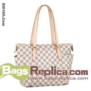 Damier Azur Tote Handbag PM White N51261