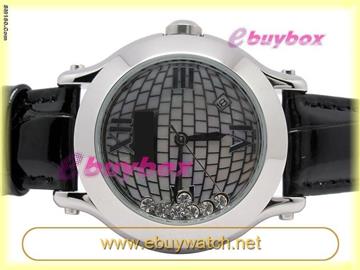 Happy Sport Men's Chronograph Automatic with White Grilled Dial Genuin