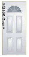 4 panel glass door with half moon
