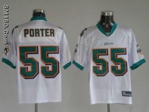 Cheap Wholesale Reebok Miami Dolphins #55 Joey Porter White NFL Jersey