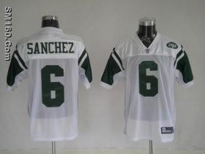 Cheap Reebok New York Jets #6 Mark Sanchez White NFL Jerseys