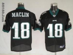 Reebok Philadelphia Eagles #18 Jeremy Maclin Black NFL Jerseys