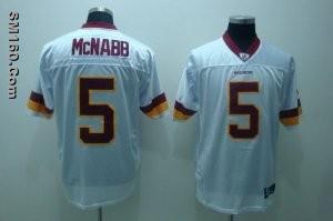 Cheap Reebok Washington Redskins #5 Donovan McNabb White NFL Jerseys