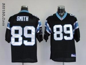 Cheap Reebok Carolina Panthers #89 Steve Smith Black NFL Jerseys