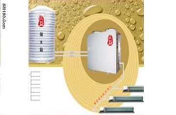 Air to water heat pump water heater plus cooling air recycled
