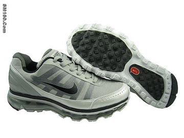 Mens NK airmax 2009 new shoes grey and black --FREE SHIPPING