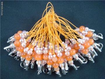 Supply environmental mobile rope, mobile phone hang rayon, hang bead s