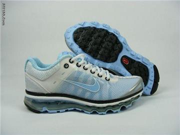 wholesale NK women shoes airmax 2009 white and blue--freeshipping