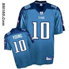 high-quality Reebok Tennessee cheap Titans #10 Vince Young Light Blue 