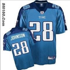 Cheap Reebok Tennessee Titans #28 Chris Johnson Light Blue Team Color