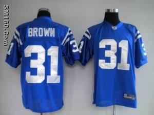 Cheap Reebok Indianapolis Colts #31 Donald Brown Blue NFL Jerseys
