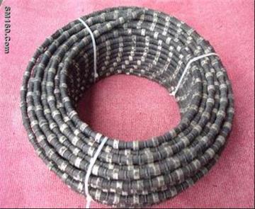 Diamond wire saw for granite block squaring