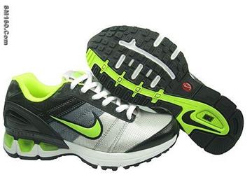 Women's Nike airmax 5k shoes black grey and green-free shipping