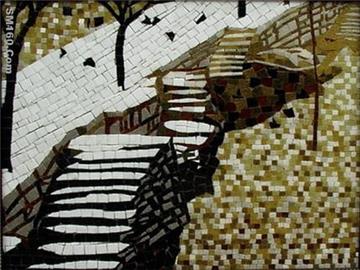 mosaic pattern of glass mosaic