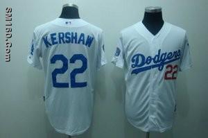 Los Angeles Dodgers #22 Clayton Kershaw White Home Cool Base MLB