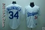 Los Angeles Dodgers #34 Fernando Valenzuela White Home MLB Jerseys