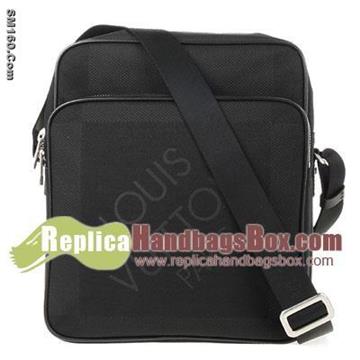 Damier Geant Canvas Messenger Bag Black N41179