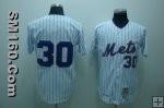 New York Mets 1969 #30 Nolan Ryan Home White MLB Baseball Jersey