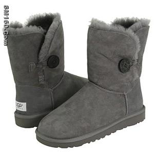 Fashionable Grey UGG Bailey Button Boots 5803