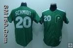 Mitchell & Ness Philadelphia Phillies #20 Mike Schmidt Green MLB Jerse