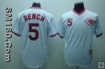 Wholesale Michell&Ness Cincinnati Reds #5 Johnny Bench White 1976
