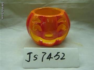 Christmas  Ceramic pumpkins candlestick,wholesale
