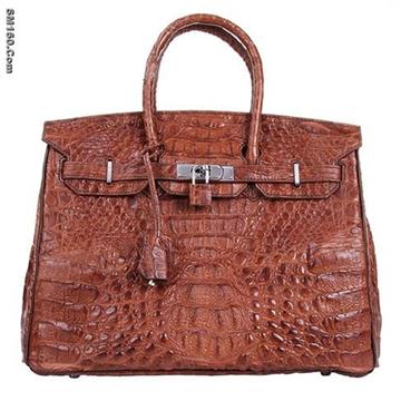 100% Real Crocodile Leather Handbag
