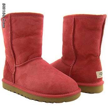 ugg tomato red classic short boot 5825
