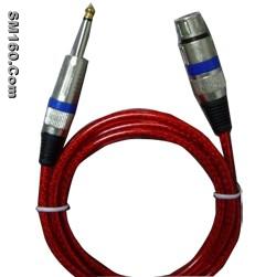 Microphone cable with plug