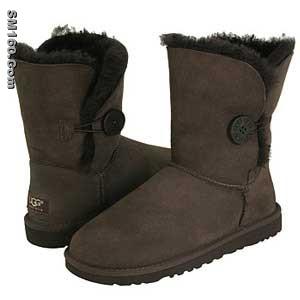 cheap Chocolate UGG Bailey Button Boots 5803 sale