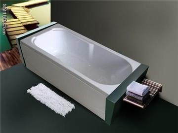 Cheap bathtub with front panel from china