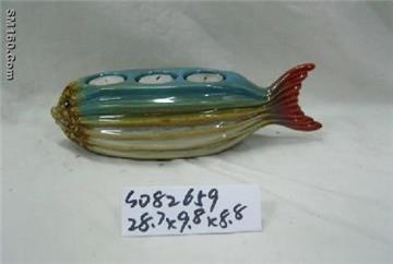Christmas Craft Fish candlestick,wholesale price