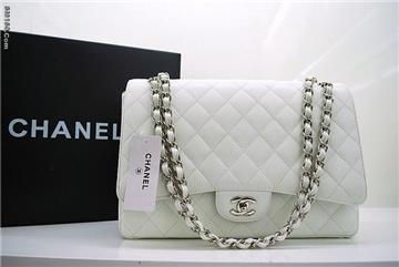 Advanced Chanel Handbag 36070 white silver chain W33?áH22?áD9cm