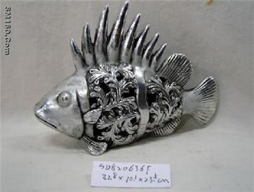 Christmas Ceramic fish full silver,Wholesale price