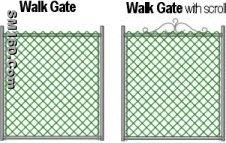 Chain Link Fence Gate