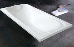 Acrylic built-in bathtub
