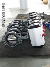 Stainless steel pneumatic butterfly valve