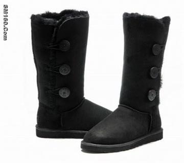 Black Ugg Bailey Button Triplet Boots