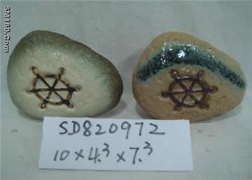 Christmas Craft Ceramic fossil,Low cost wholesale