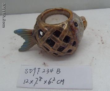 Christmas Ceramic Fish candlestick,cheap price,quality