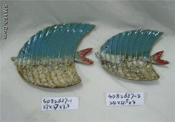 Christmas Ceramic Slice mouth fish,wholesale price